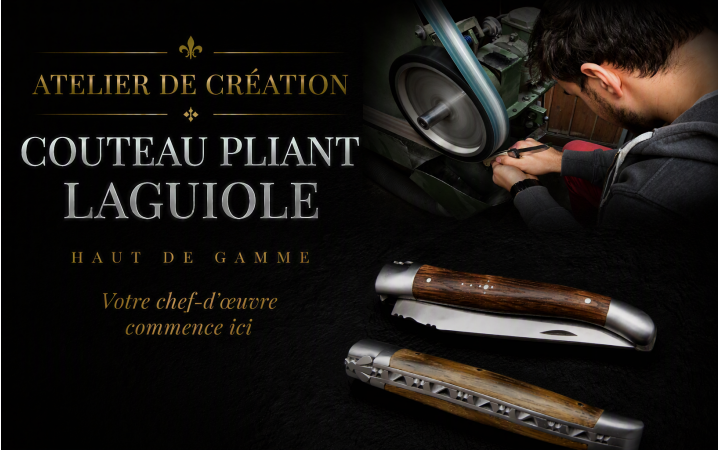 ATELIER DE CREATION COUTEAU TYPE LAGUIOLE PLIANT SUR 1 JOURN&Eacute;E